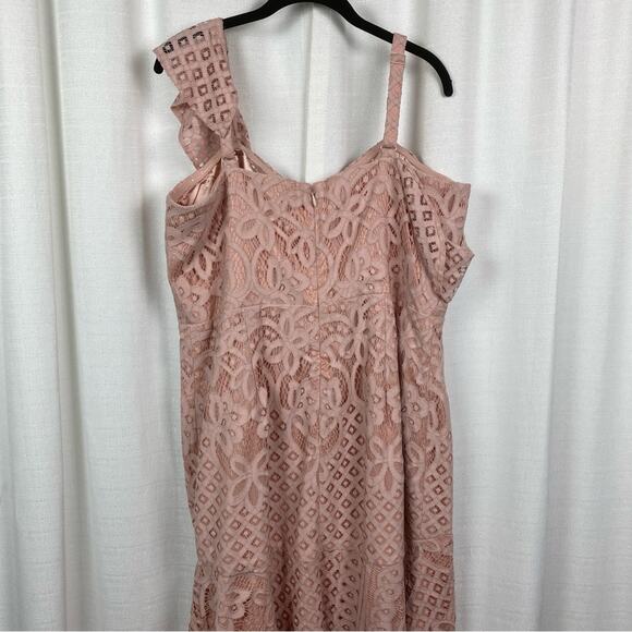 City Chic Pink Blush Femme Fatale Maxi Dress Sz.M/18 NWT - Picture 11 of 16
